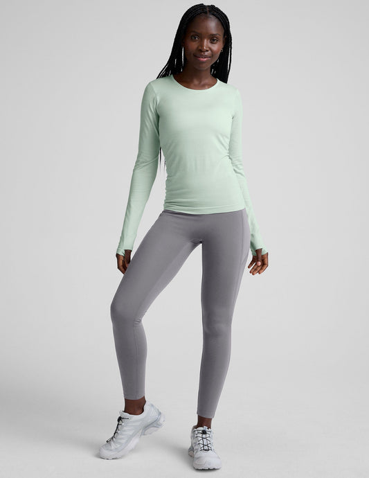 Beyond Yoga Pacer Fleece-Backed Zip Pocket Full Length Legging