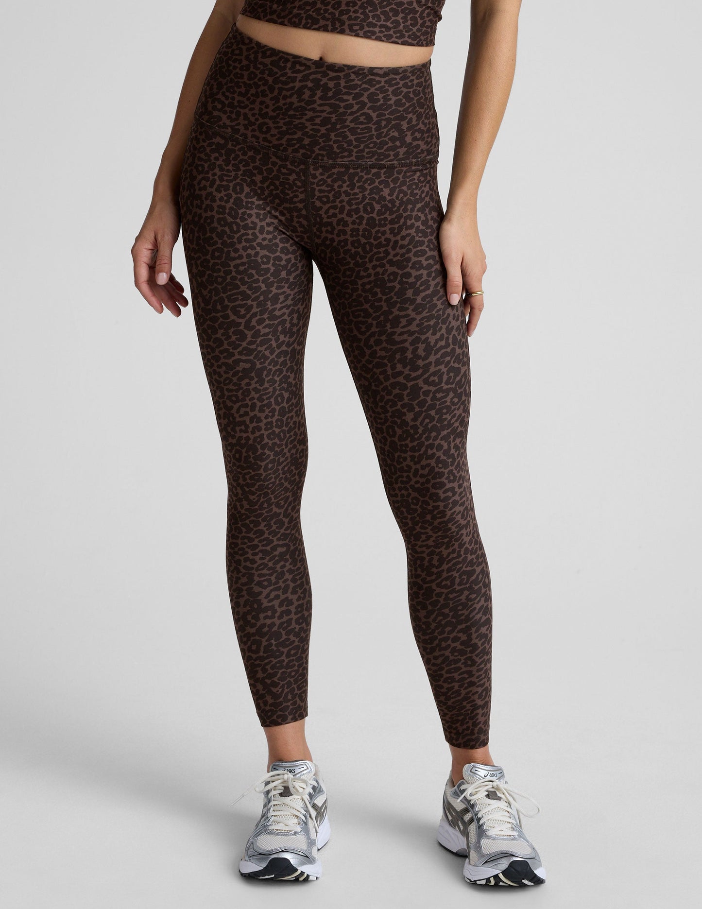 Beyond Yoga Espresso Leopard SoftMark High Waisted Midi Legging