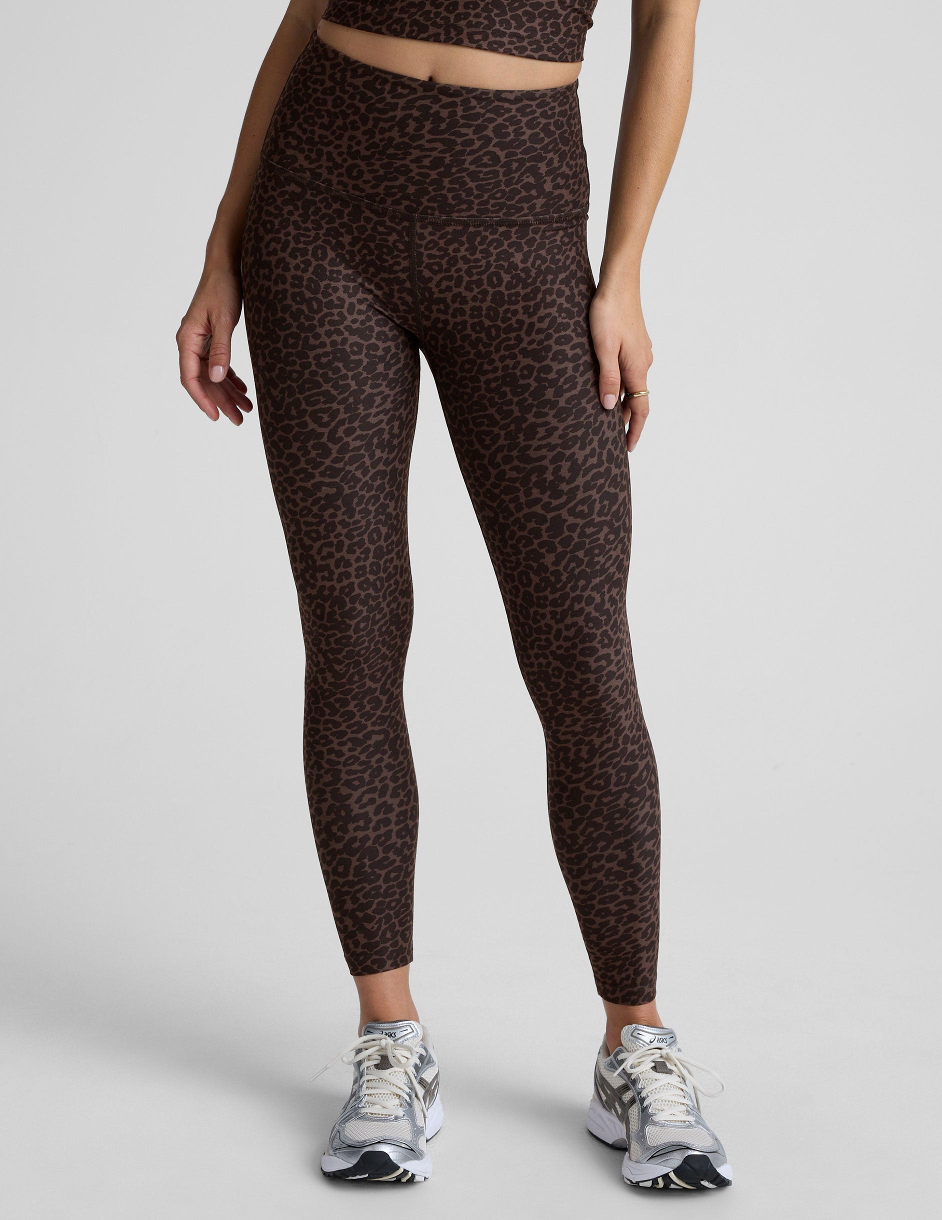 Beyond Yoga Espresso Leopard SoftMark High Waisted Midi Legging