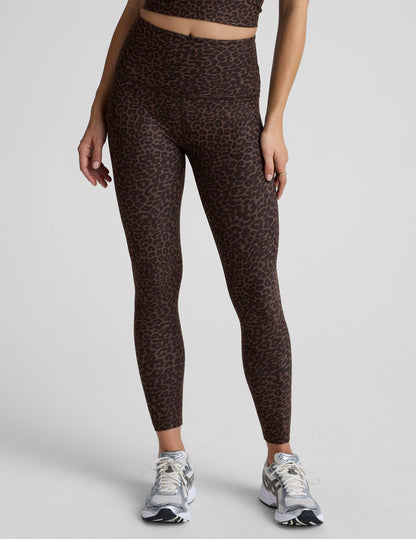 Beyond Yoga Espresso Leopard SoftMark High Waisted Midi Legging