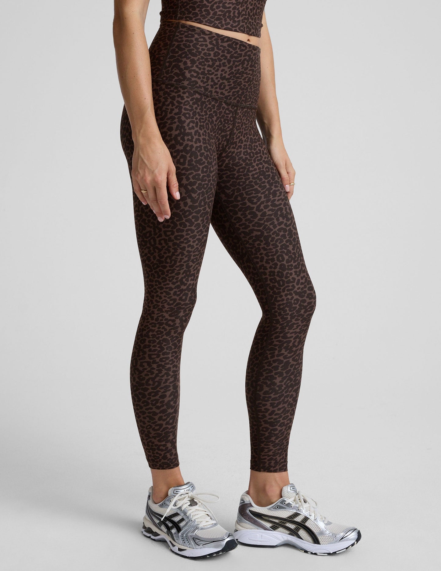 Beyond Yoga Espresso Leopard SoftMark High Waisted Midi Legging