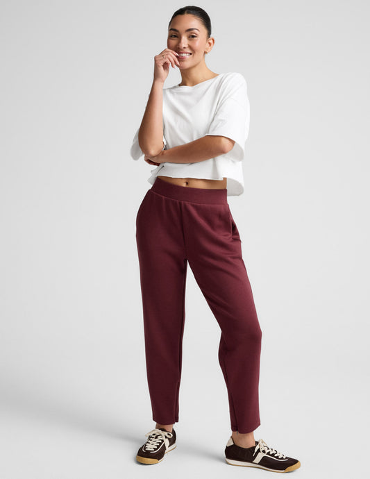 Beyond Yoga Tapered Ankle SoftSpring Pants - Moody Burgundy