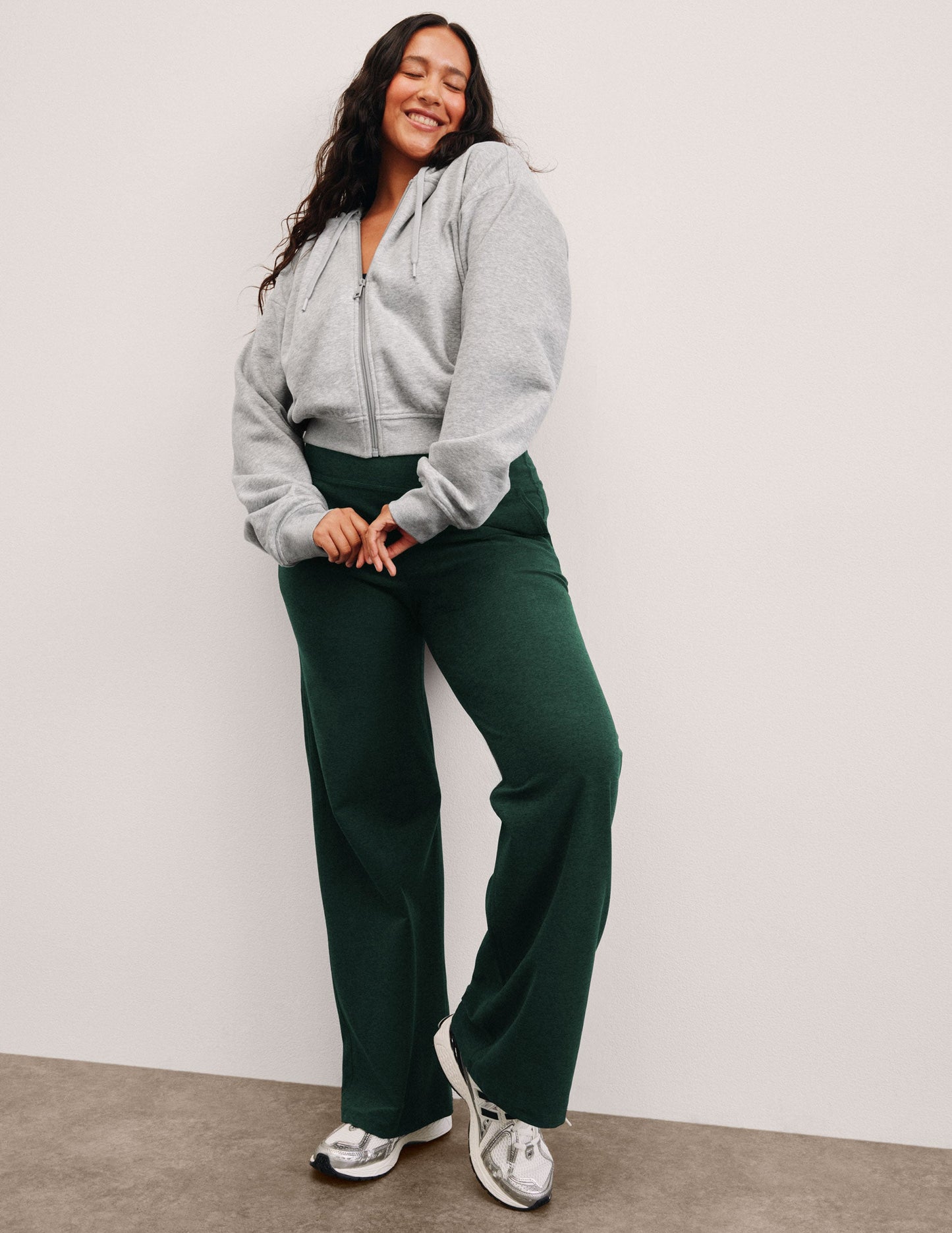 Beyond Yoga High Waisted Spacedye Wide Leg Pants - Dark Spruce