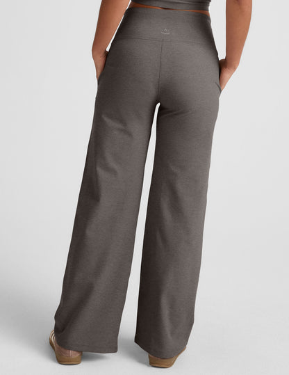 Beyond Yoga High Waisted Wide Leg Spacedye Pants - True Gray Heather