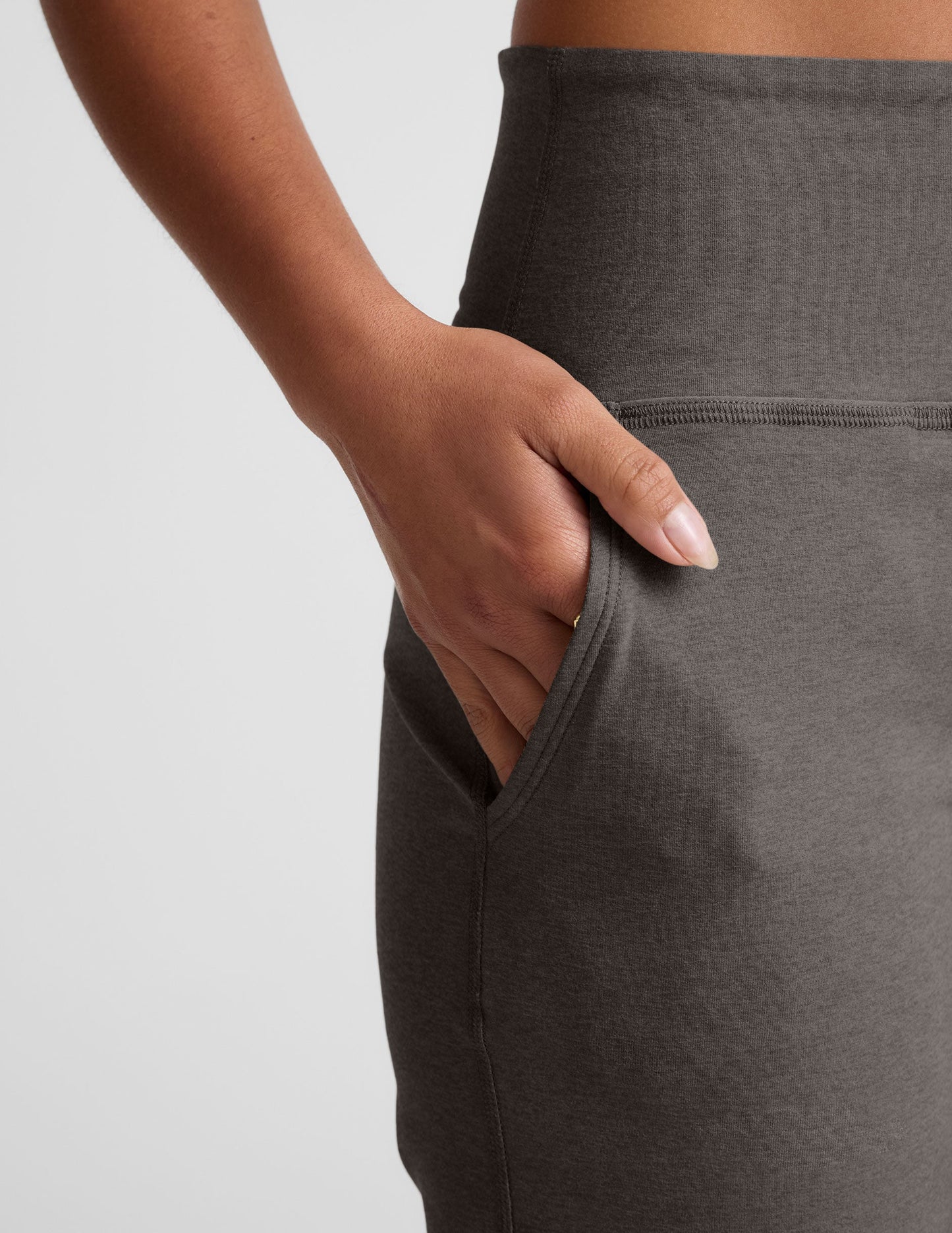 Beyond Yoga High Waisted Wide Leg Spacedye Pants - True Gray Heather