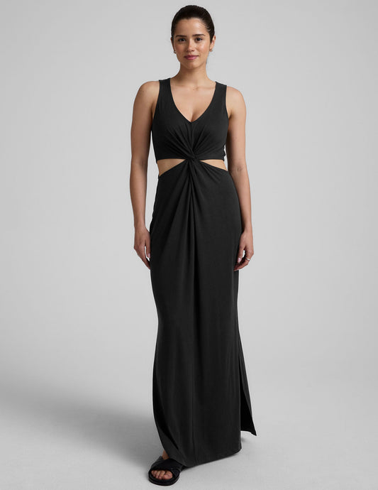 Beyond Yoga Maxi Around The World Front Twist Dress