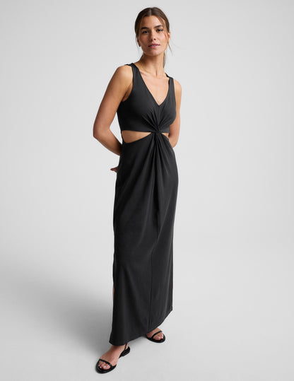 Beyond Yoga Maxi Around The World Front Twist Dress