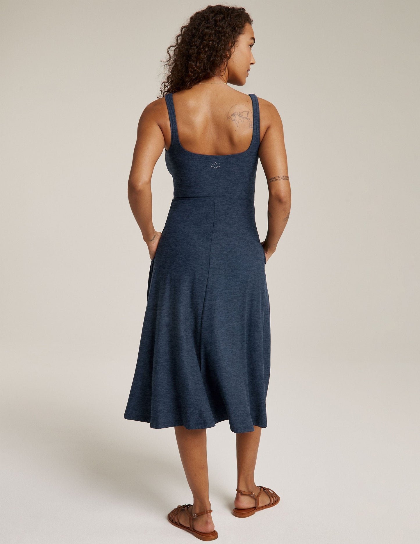 Beyond Yoga Featherweight At The Ready Square Neck Dress