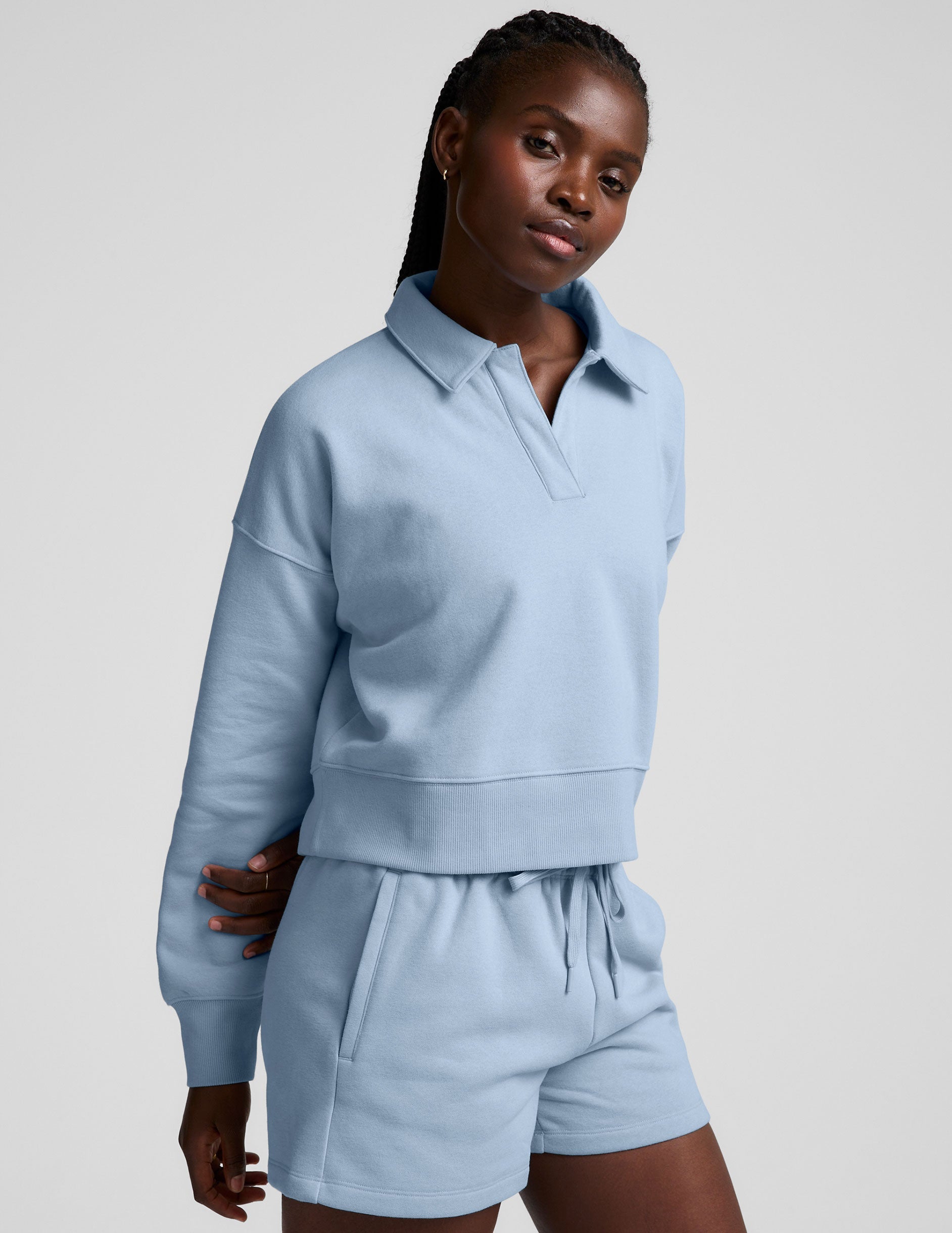 Beyond Yoga LuxeFleece Collared Sweatshirt