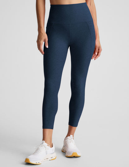 Beyond Yoga High Waisted Spacedye Capri Legging - Nocturnal Navy