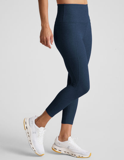 Beyond Yoga High Waisted Spacedye Capri Legging - Nocturnal Navy