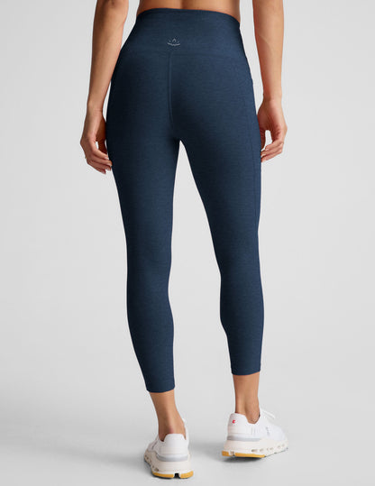 Beyond Yoga High Waisted Spacedye Capri Legging - Nocturnal Navy