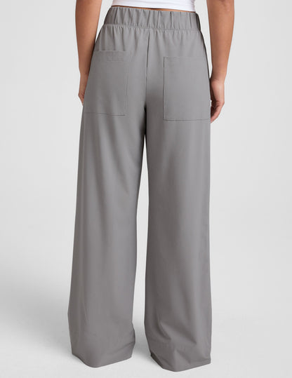 Beyond Yoga Women's Wide Leg Stretch Woven Easy Pants - Mist