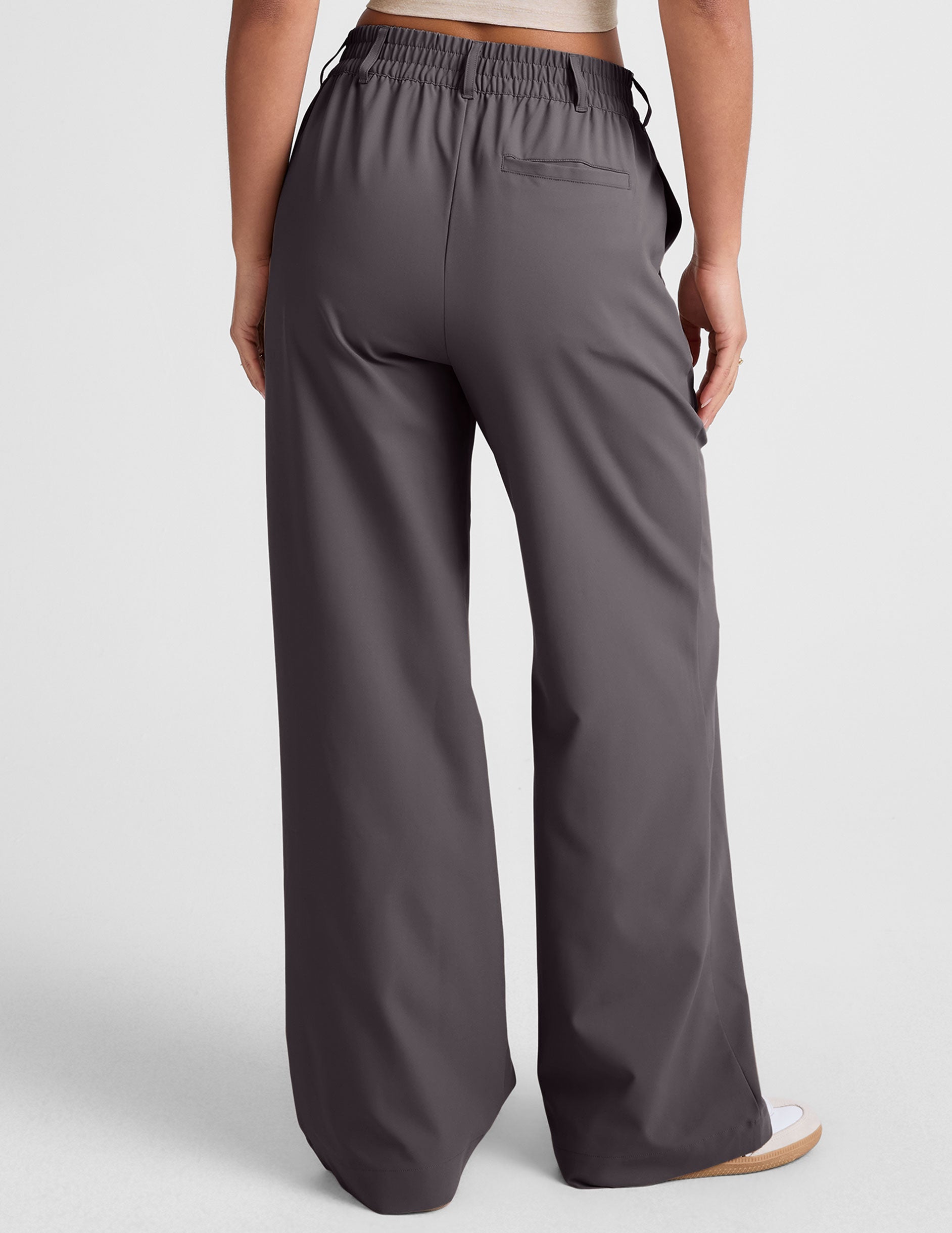 Beyond Yoga Women's Wide Leg Status Trouser - Gray