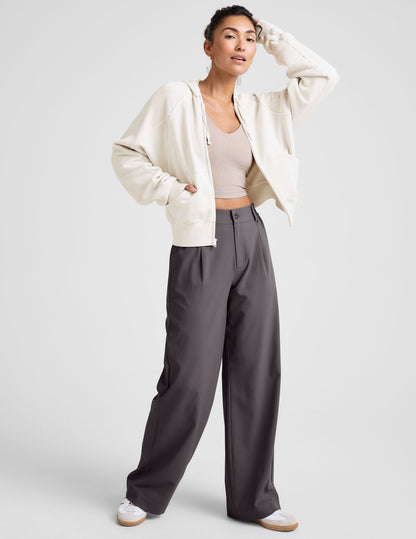 Beyond Yoga Women's Wide Leg Status Trouser - Gray
