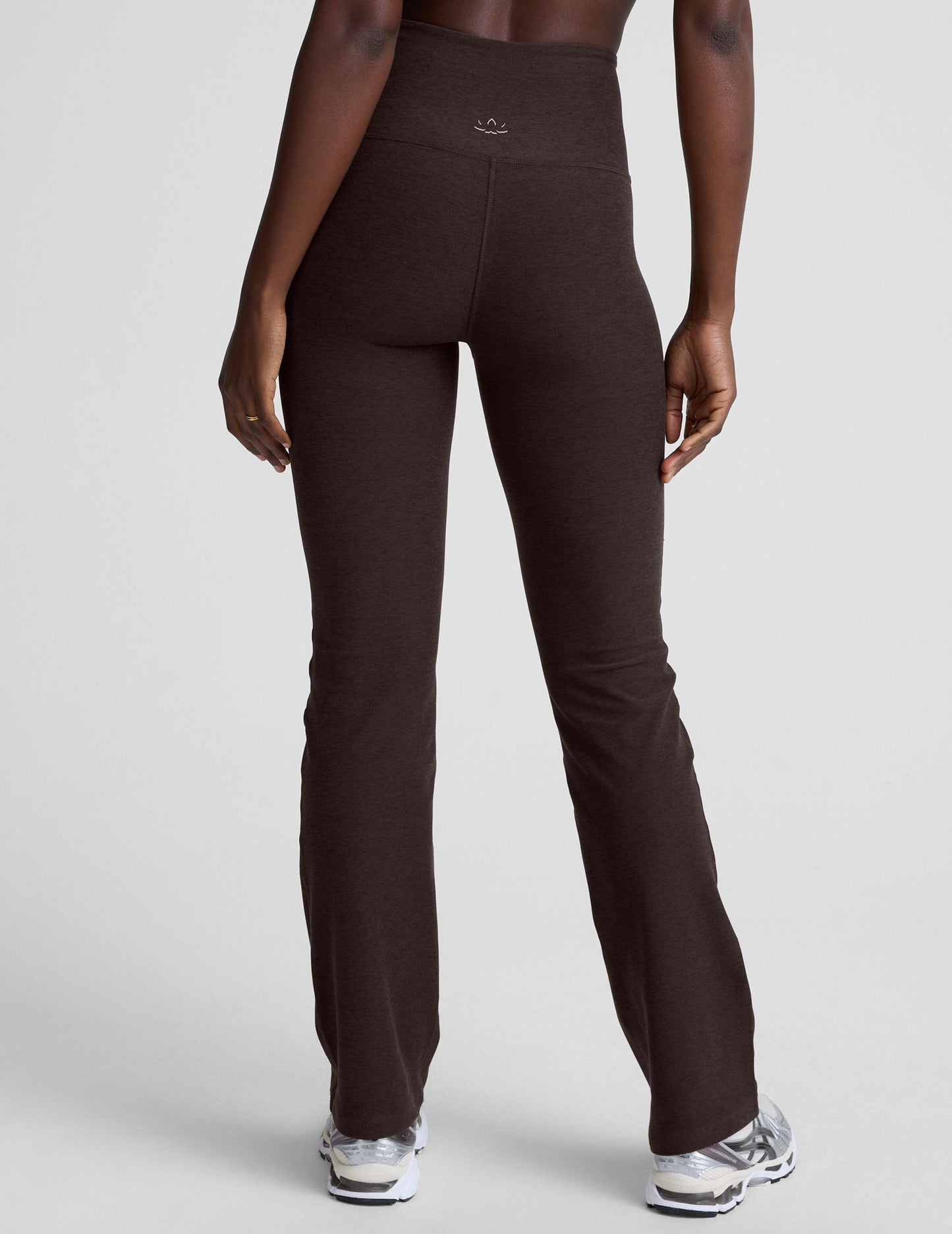 Beyond Yoga High Waisted Pocket Spacedye Bootcut Pant - Dark Chocolate Heather