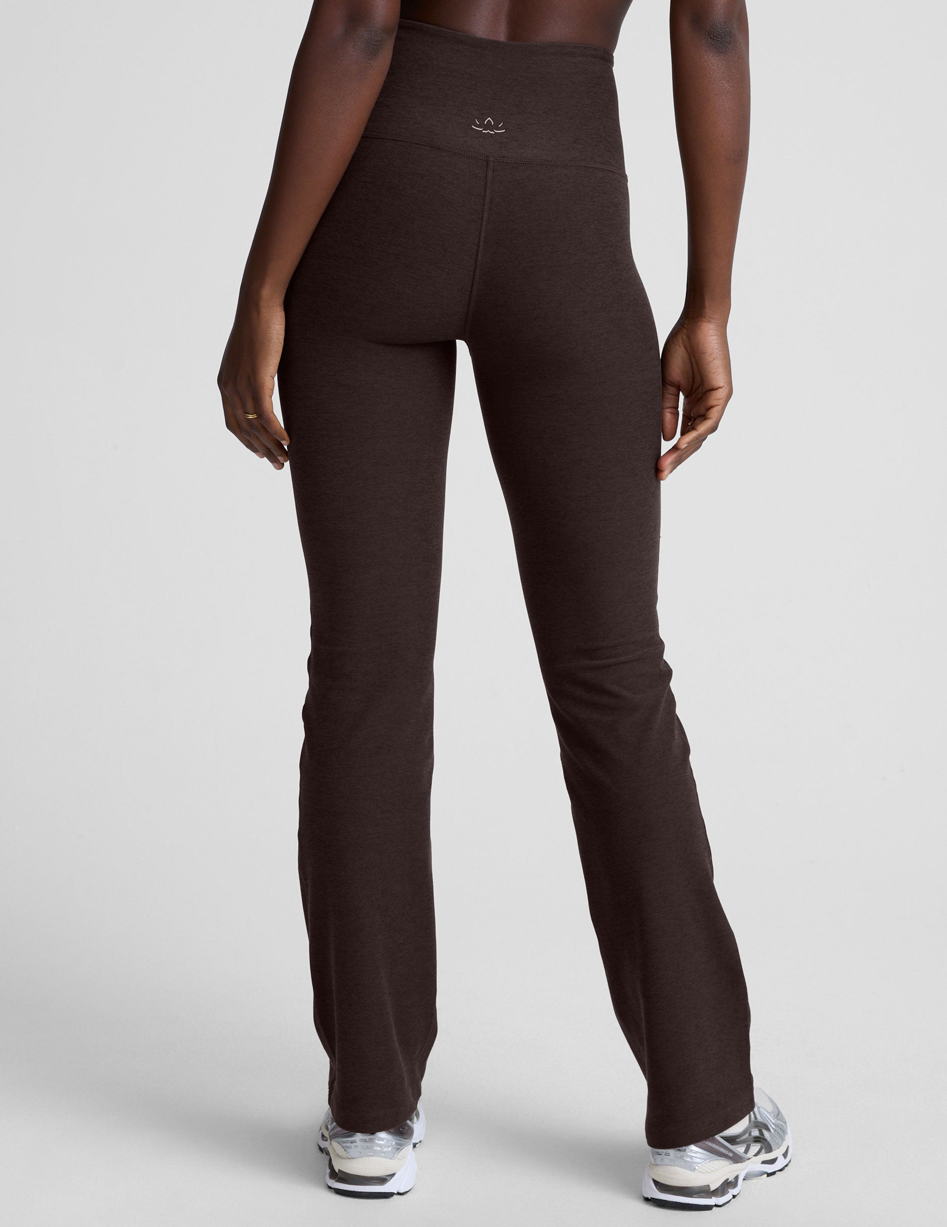 Beyond Yoga High Waisted Pocket Spacedye Bootcut Pant - Dark Chocolate Heather