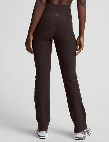 Beyond Yoga High Waisted Pocket Spacedye Bootcut Pant - Dark Chocolate Heather