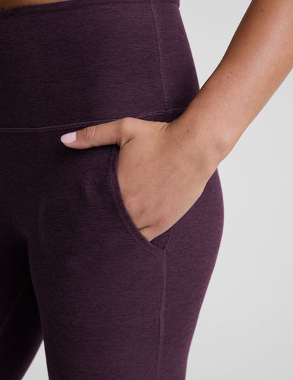 Beyond Yoga High Waisted Pocket Spacedye Bootcut Pants - Eggplant Purple