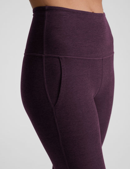 Beyond Yoga High Waisted Pocket Spacedye Bootcut Pants - Eggplant Purple