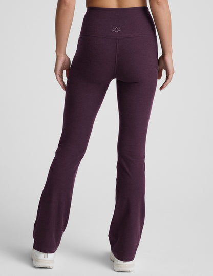 Beyond Yoga High Waisted Pocket Spacedye Bootcut Pants - Eggplant Purple