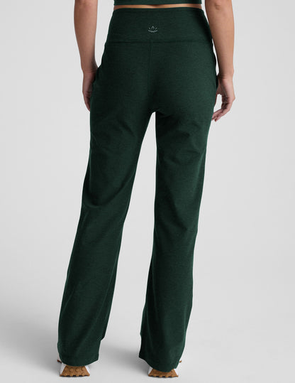 Beyond Yoga High Waisted Wide Leg Spacedye Pant - Dark Spruce Green