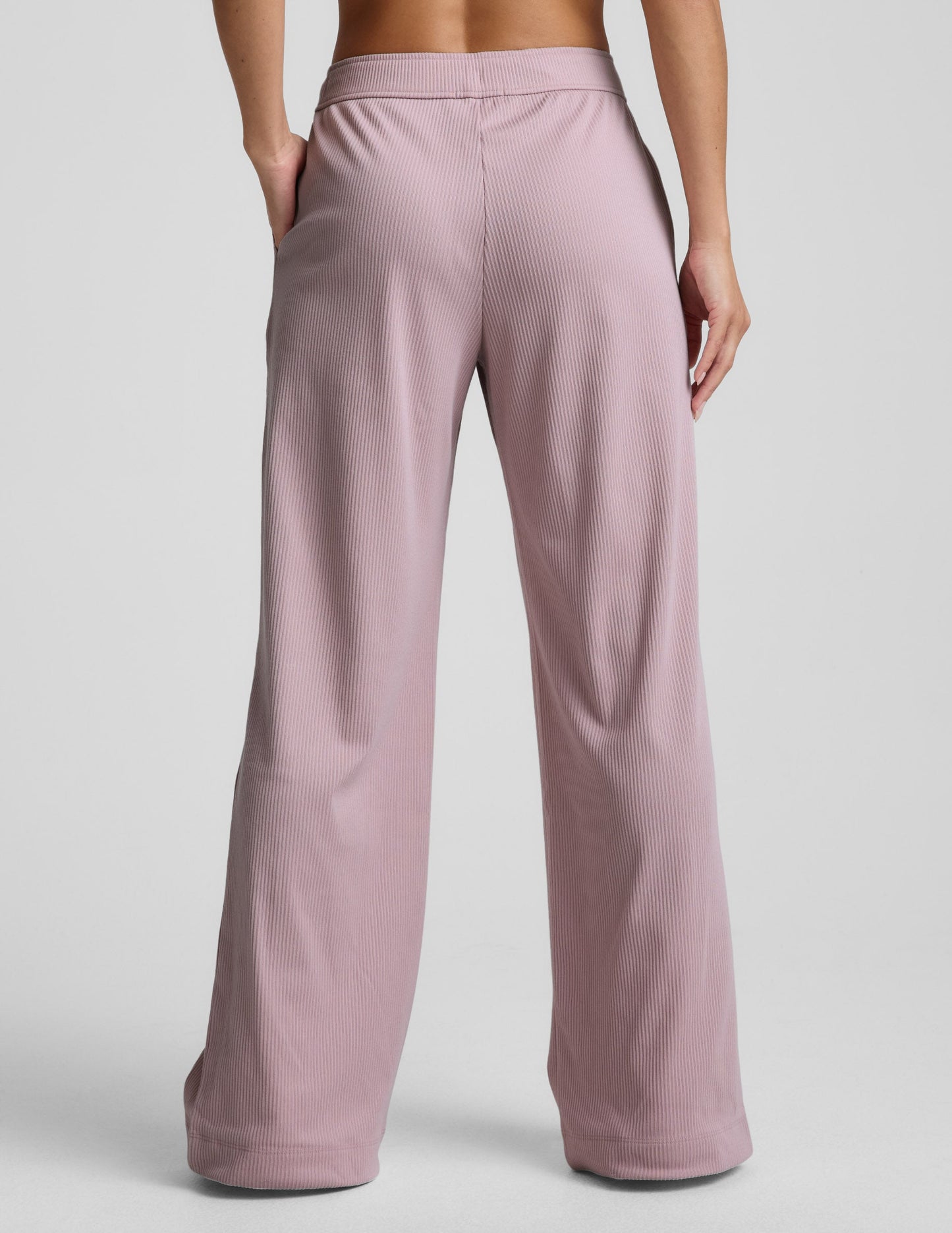 Beyond Yoga Wide Leg Corduroy Breathe Easy Pant - Pale Pink