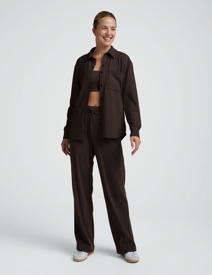 Beyond Yoga Breathe Easy Ribbed Front Shirt