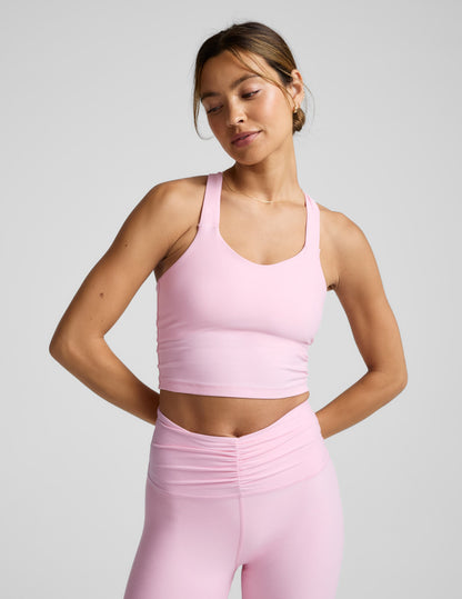 Beyond Yoga Spacedye Twist Through Cropped Tank