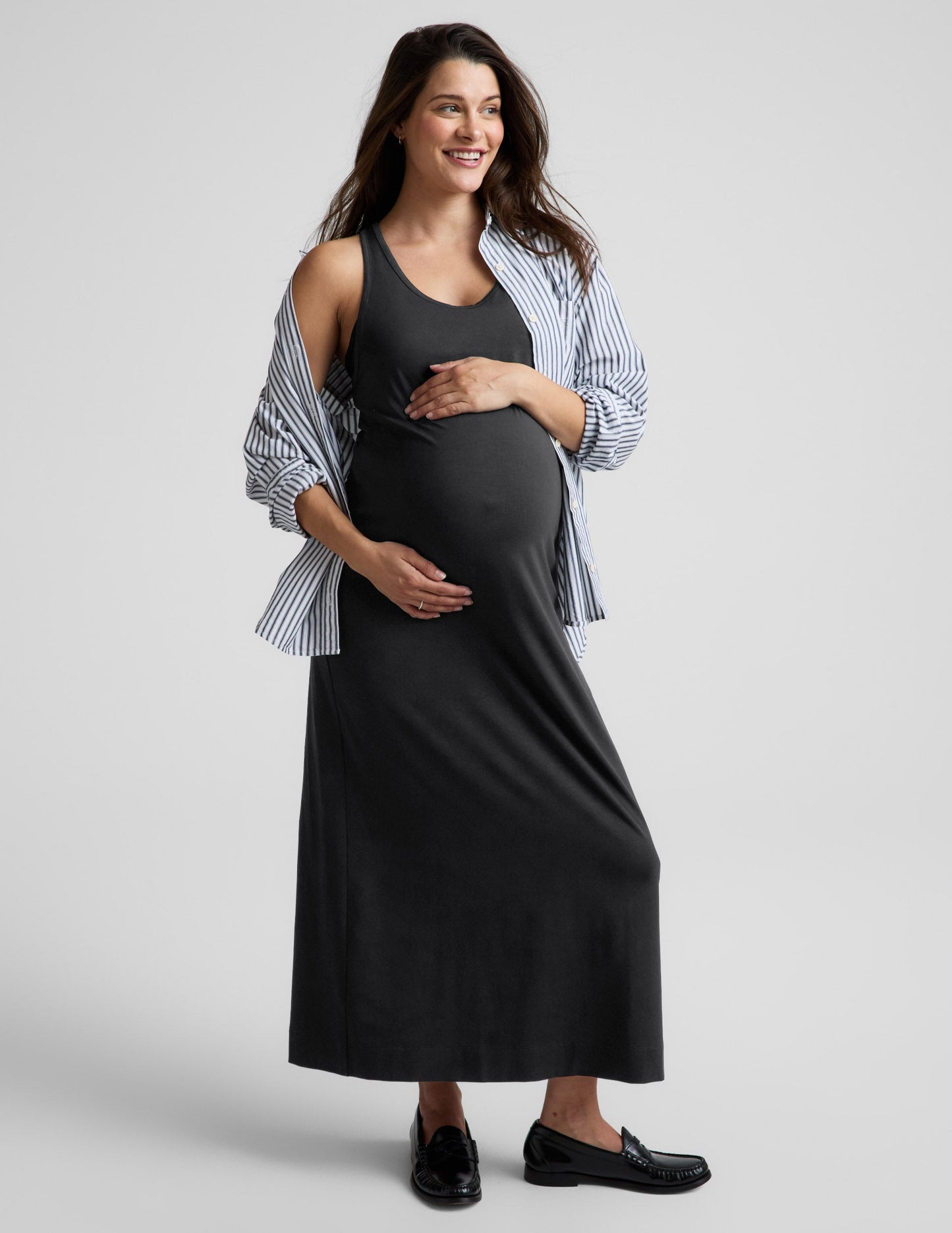 Beyond Yoga A Cut Above Racerback Maxi Dress