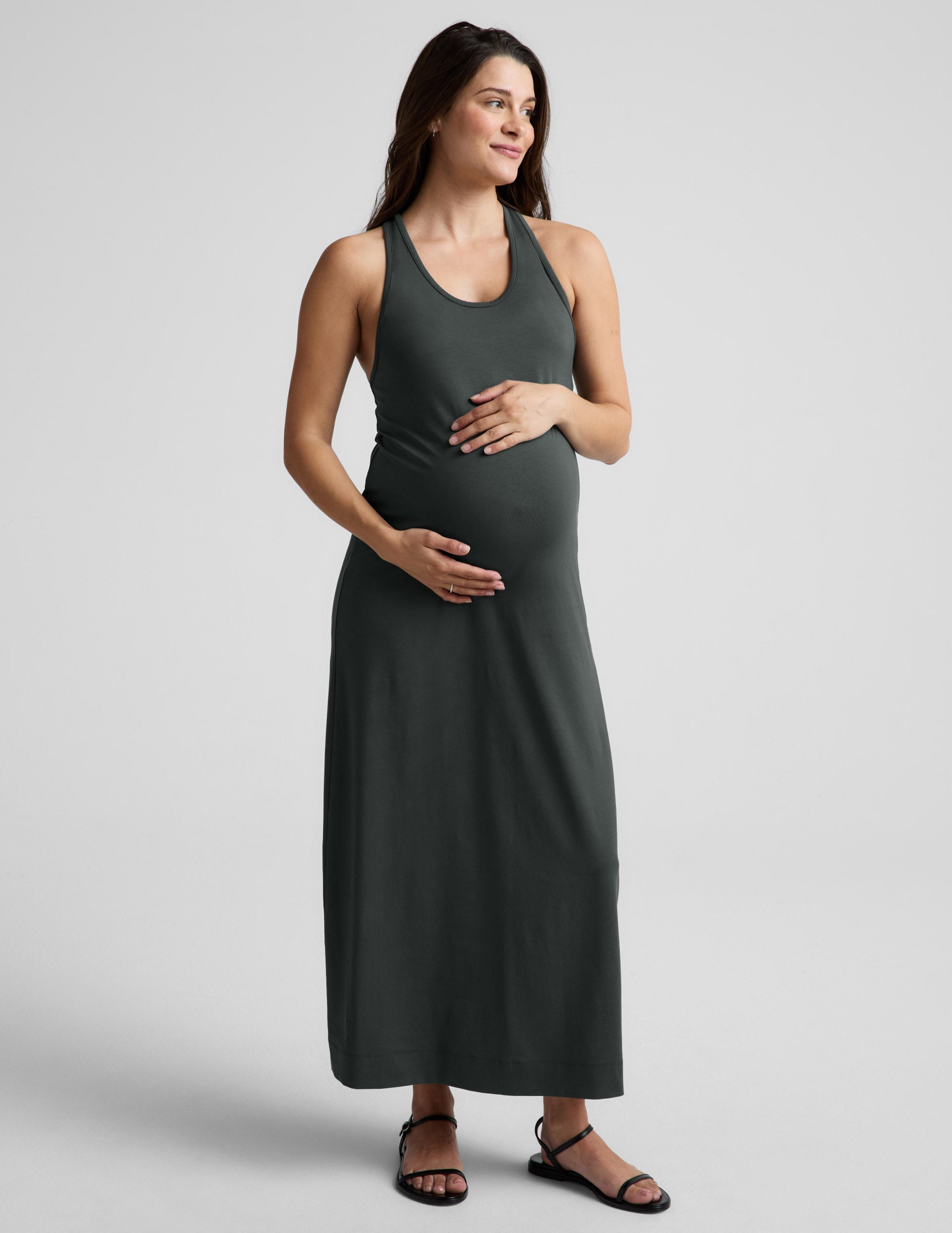 Beyond Yoga A Cut Above Racerback Maxi Dress