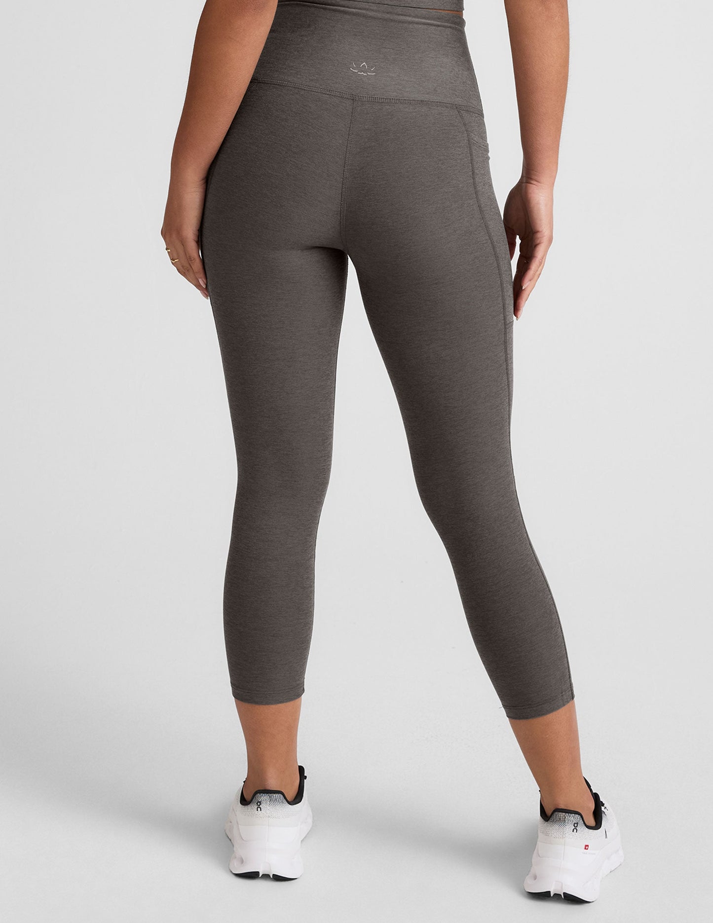 Beyond Yoga High Waisted Capri Spacedye Legging - True Gray Heather