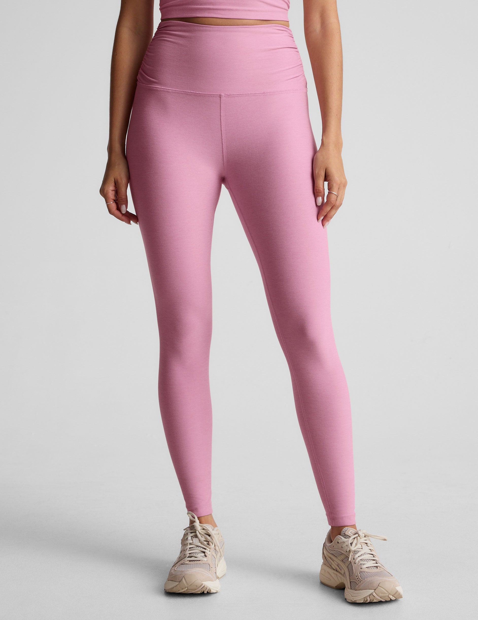Beyond Yoga Spacedye Raise The Barre Shirred Legging