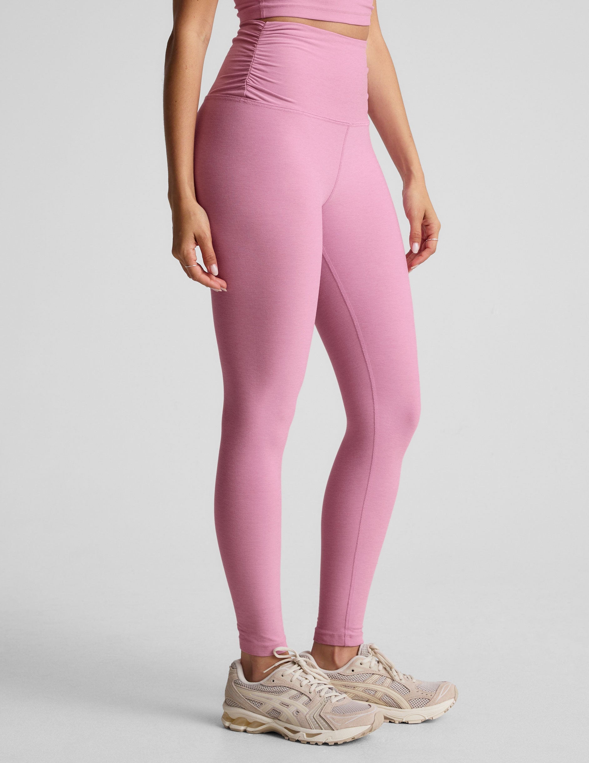 Beyond Yoga Spacedye Raise The Barre Shirred Legging