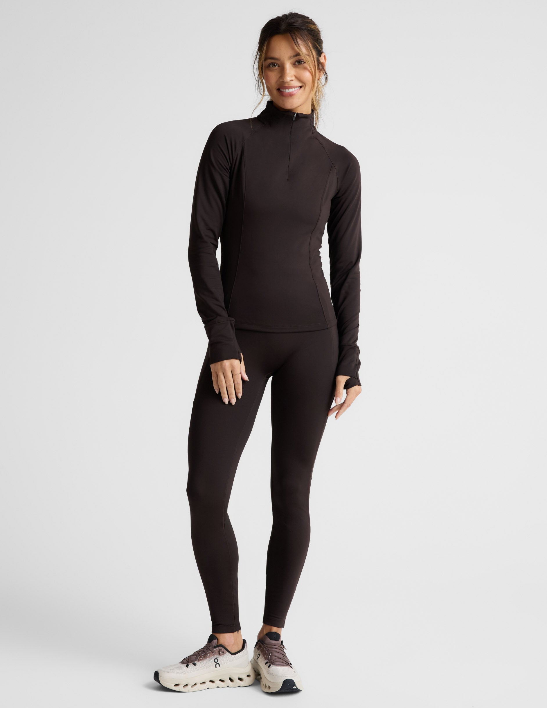 Beyond Yoga Pacer Fleece-Backed Zip Pocket Full Length Legging