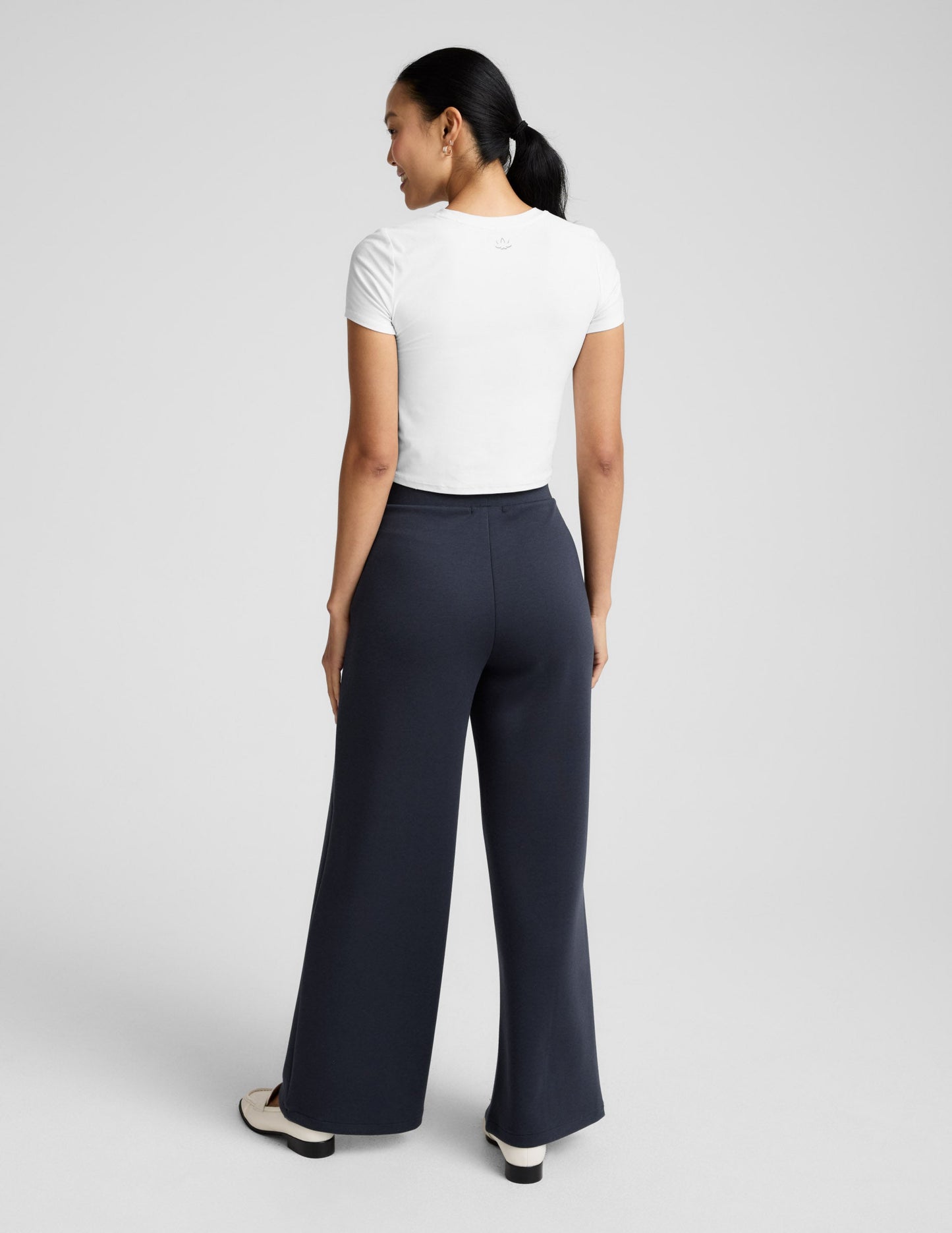Beyond Yoga Women's Wide Leg SoftSpring Pants - Nocturnal Navy