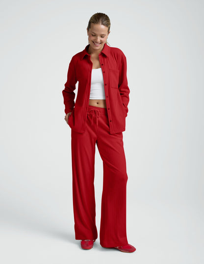 Beyond Yoga Breathe Easy Ribbed Front Shirt