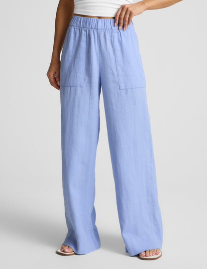 Beyond Yoga Women's Wide Leg SoftWash Pants - Pastel Periwinkle
