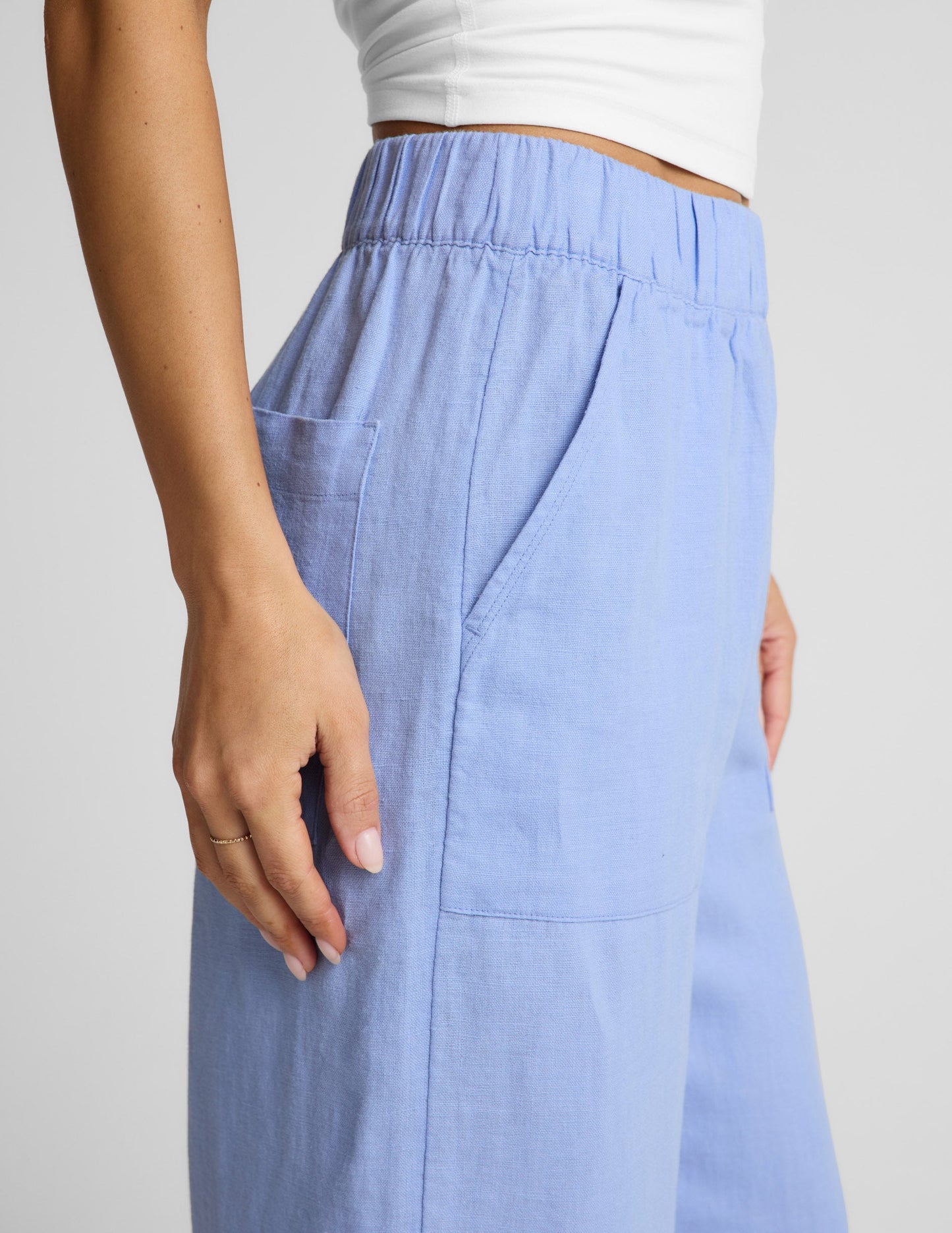 Beyond Yoga Women's Wide Leg SoftWash Pants - Pastel Periwinkle