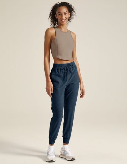 Beyond Yoga Women's Slim Fit Spacedye Jogger - Nocturnal Navy