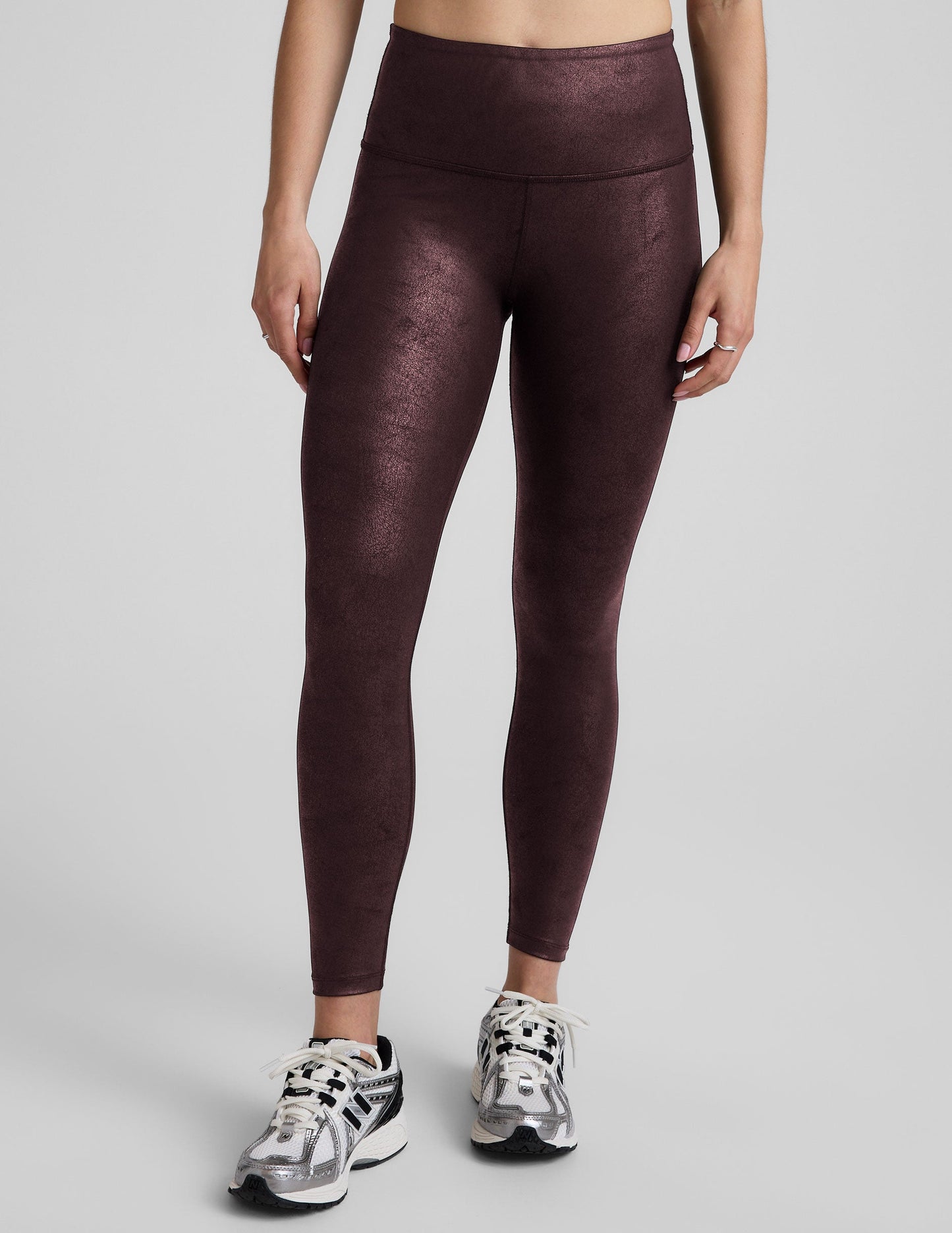 Beyond Yoga Leatherette High Waisted Midi Legging