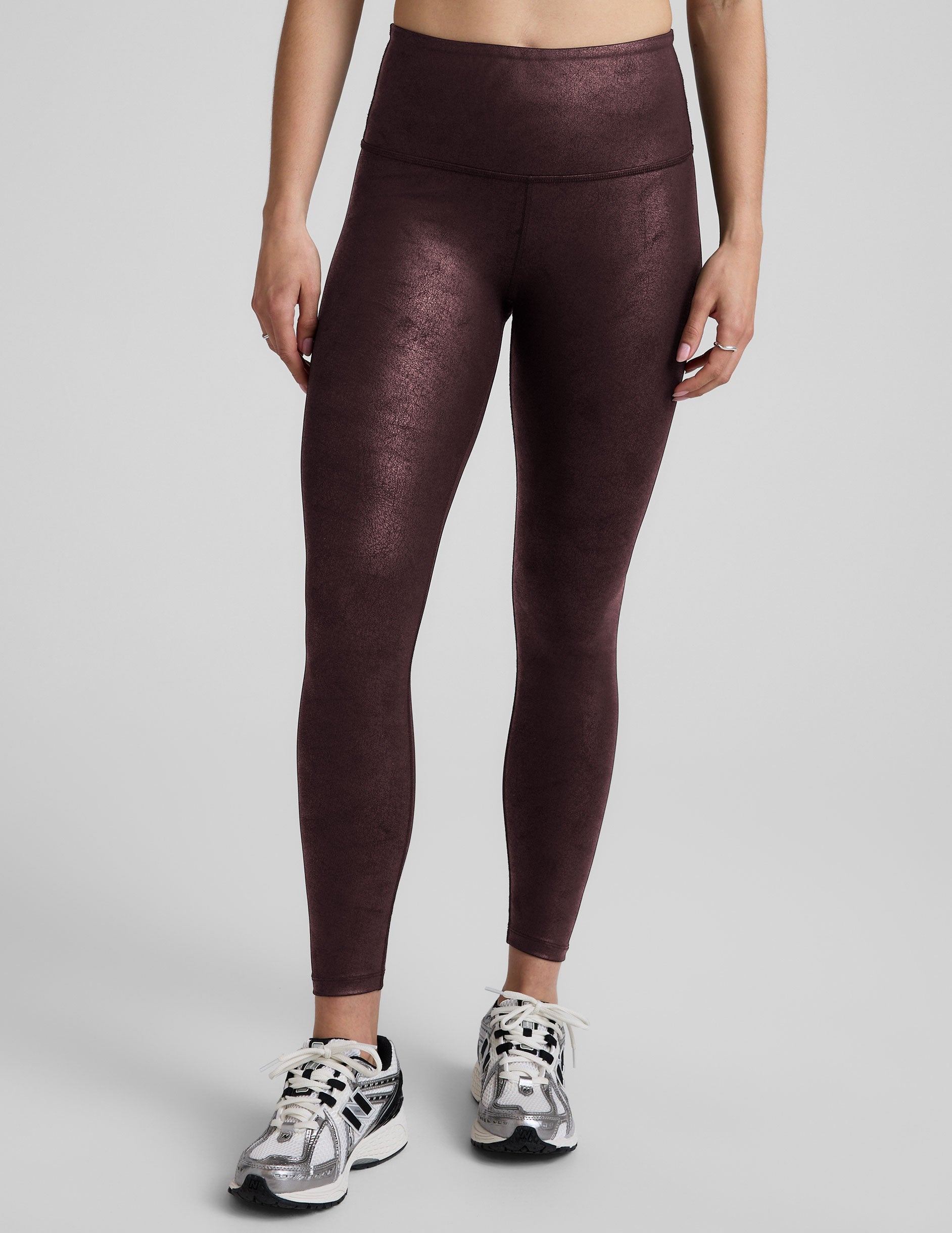 Beyond Yoga Leatherette High Waisted Midi Legging
