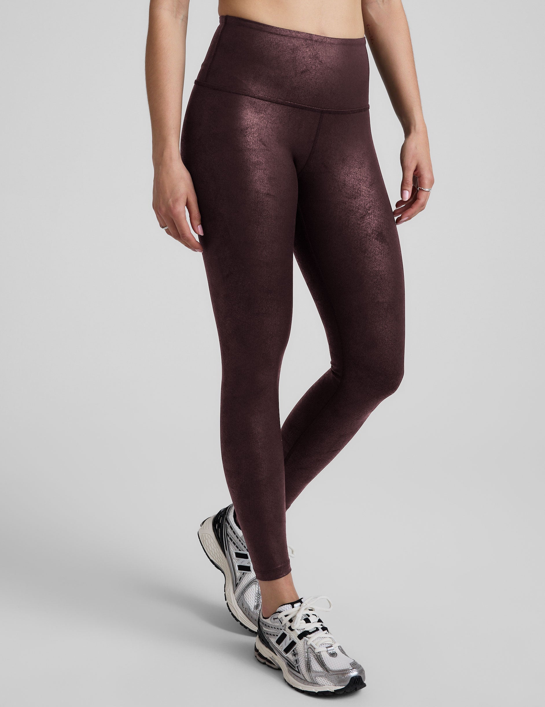 Beyond Yoga Leatherette High Waisted Midi Legging