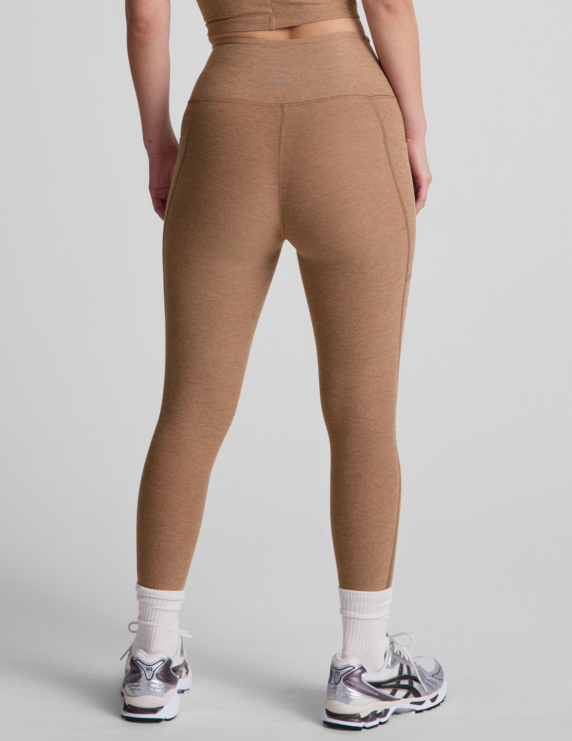 Beyond Yoga High Waisted Capri Spacedye Legging - Desert Sand Heather