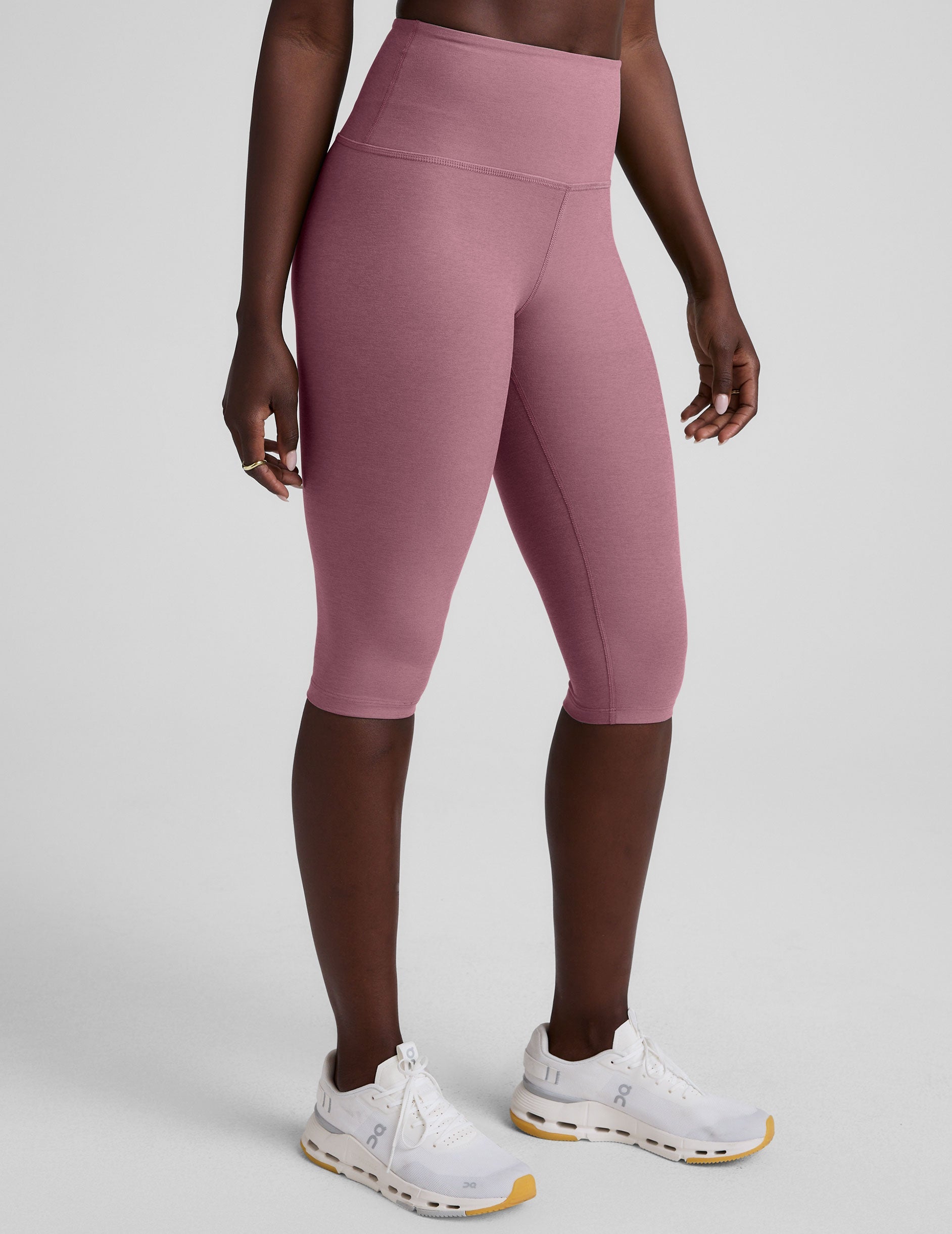 Beyond Yoga High Waisted Pedal Pusher Spacedye Legging - Ballet Pink