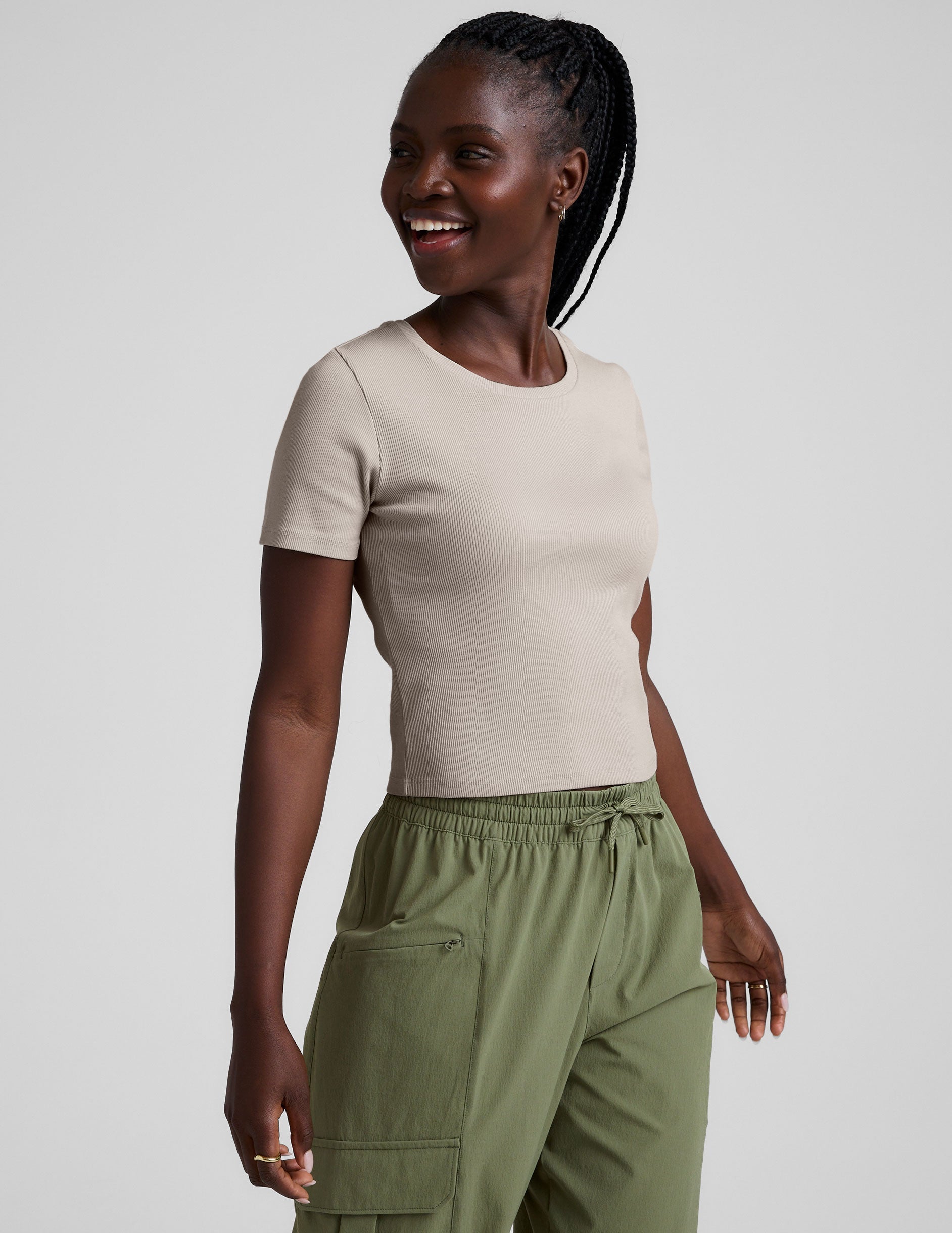 Beyond Yoga Rib Baby Tee