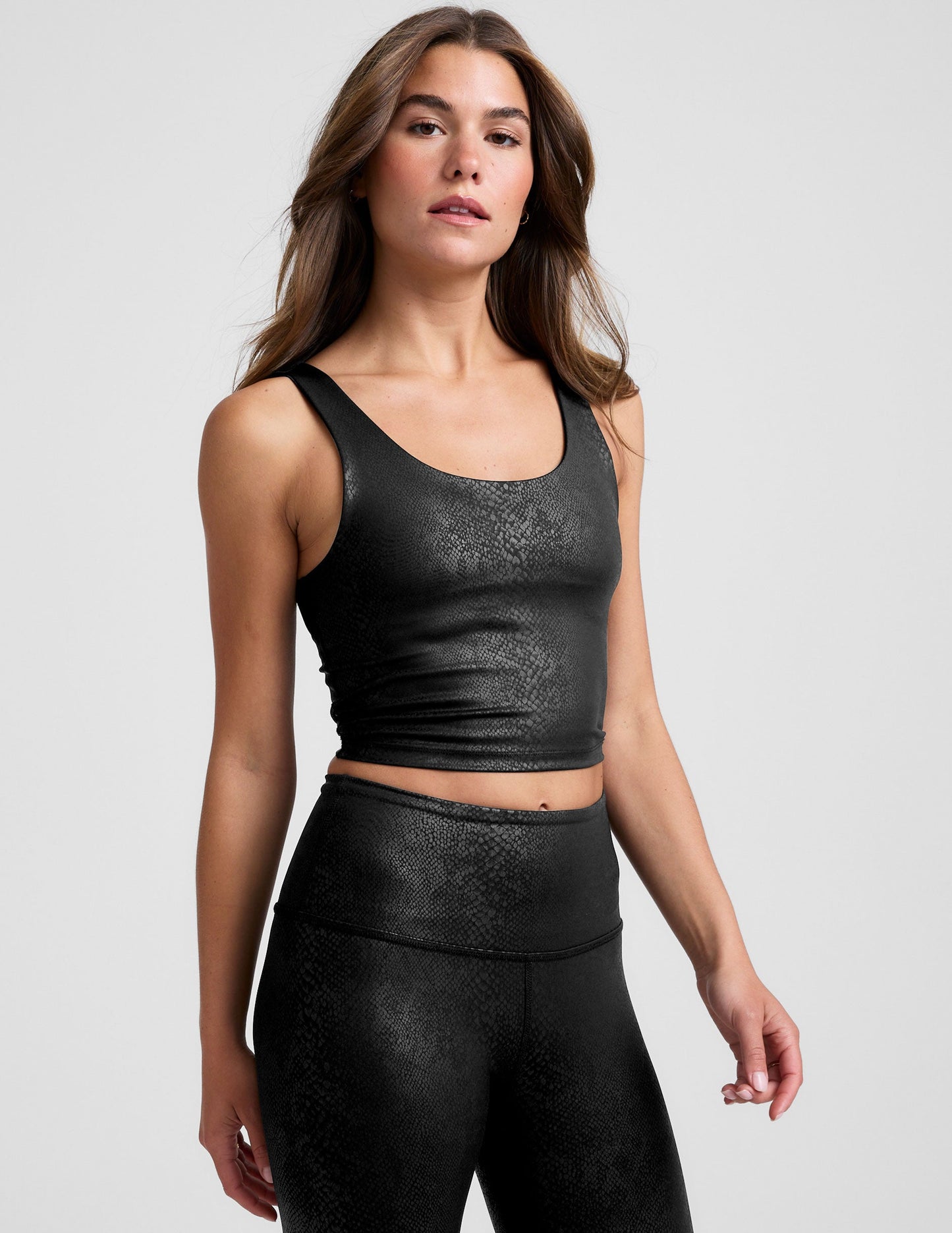 Beyond Yoga PowerShine Viper Print Cropped Tank