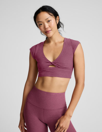 Beyond Yoga Spacedye Get It Twisted Cropped Tee