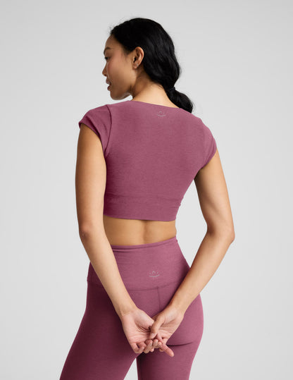 Beyond Yoga Spacedye Get It Twisted Cropped Tee