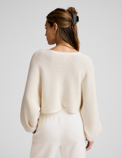 Beyond Yoga Ready For Barre Cropped Sweater
